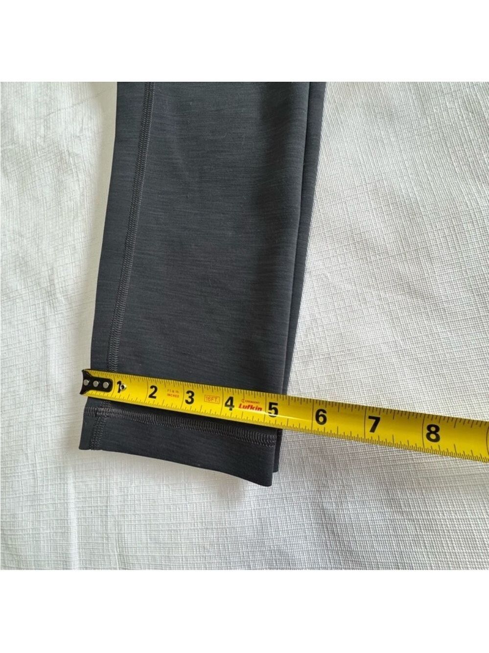 lululemon athletica Wunder Train High Rise Crop Dark Gray Leggings size 4 - Picture 8 of 8